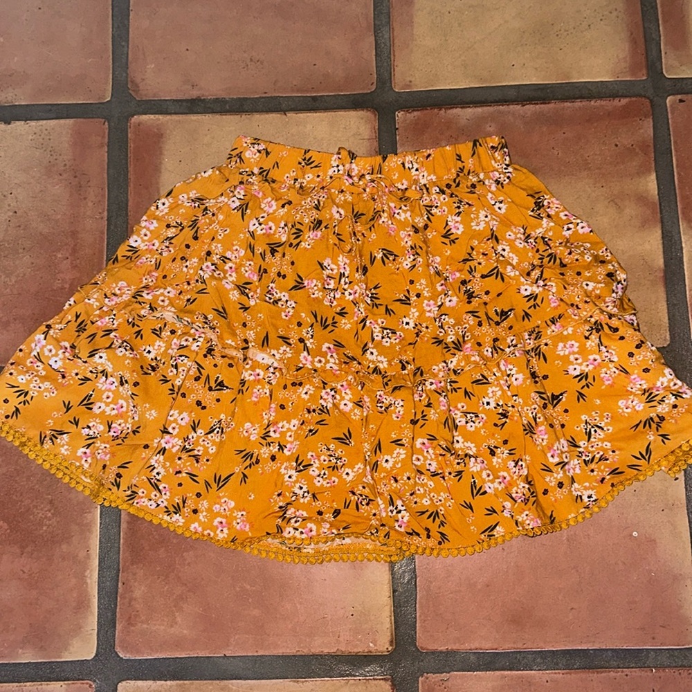 Size small skirt. Indigo Rose. Mustard yellow. NWOT